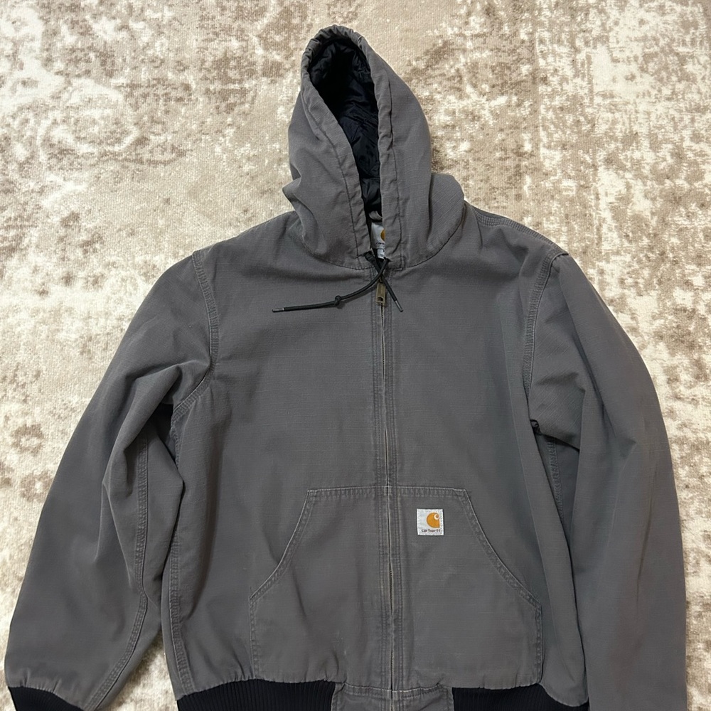 Carhartt Gray Hooded Jacket